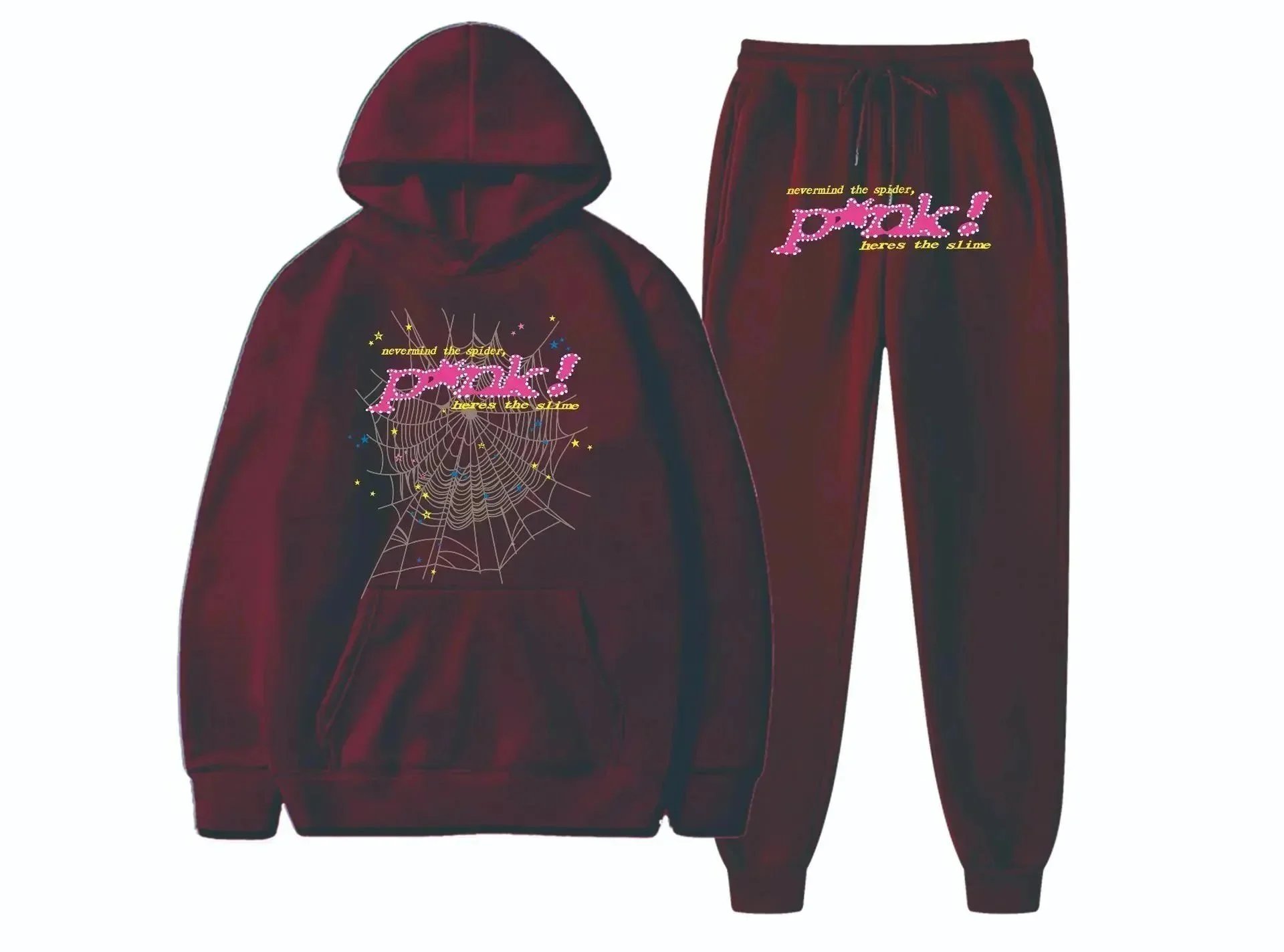 Unbranded Tracksuits Spiderweb Graphic Hooded Tracksuit — ALBB-25