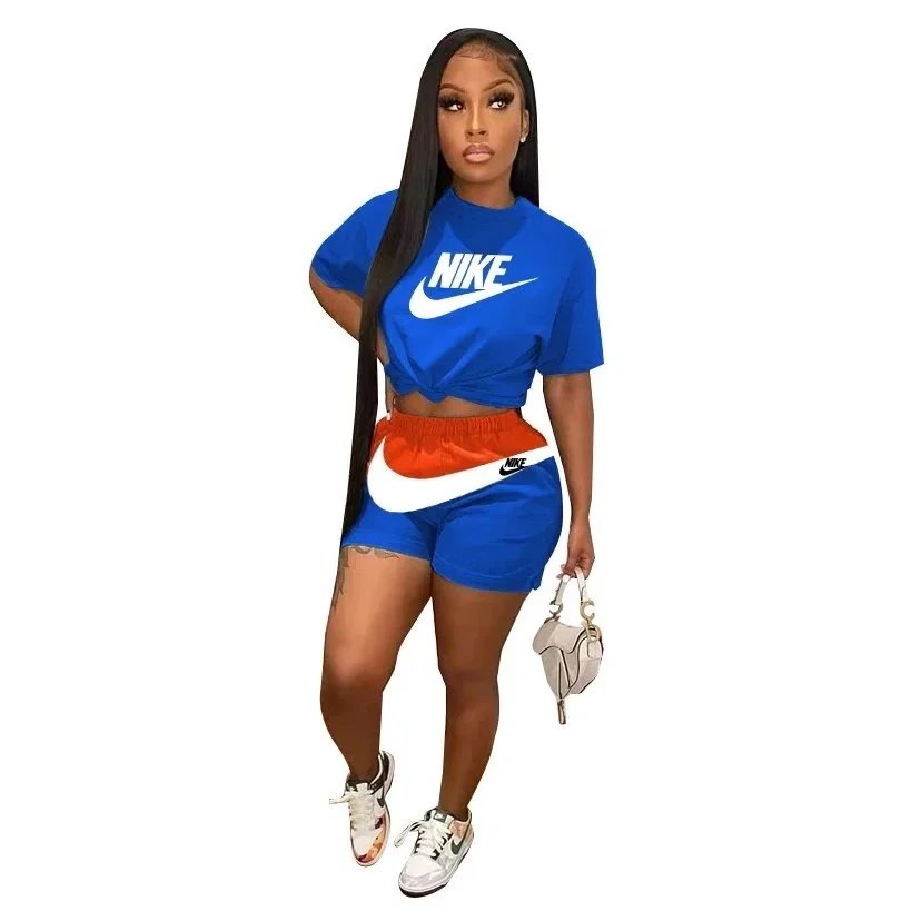 Unbranded Matching Sets Children's ringer T-shirt and shorts set with embroidered graffiti graphic — Exercise 3