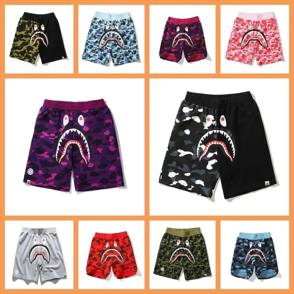 BAPE Shark Camo Shorts [40 sty