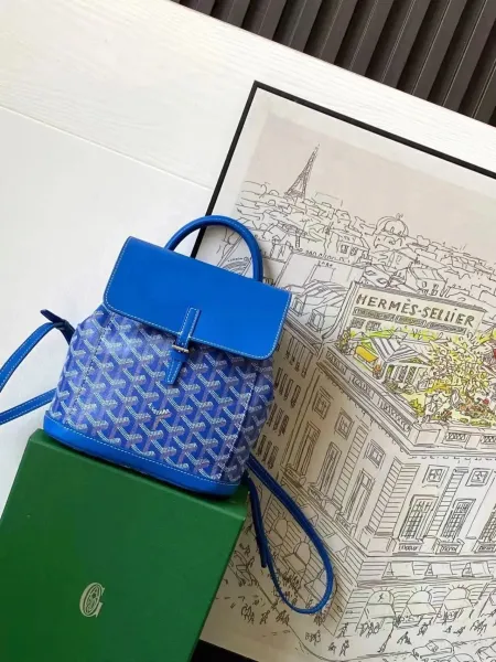 Goyard Saint-Louis Mini Backpack Electric Blue - 1