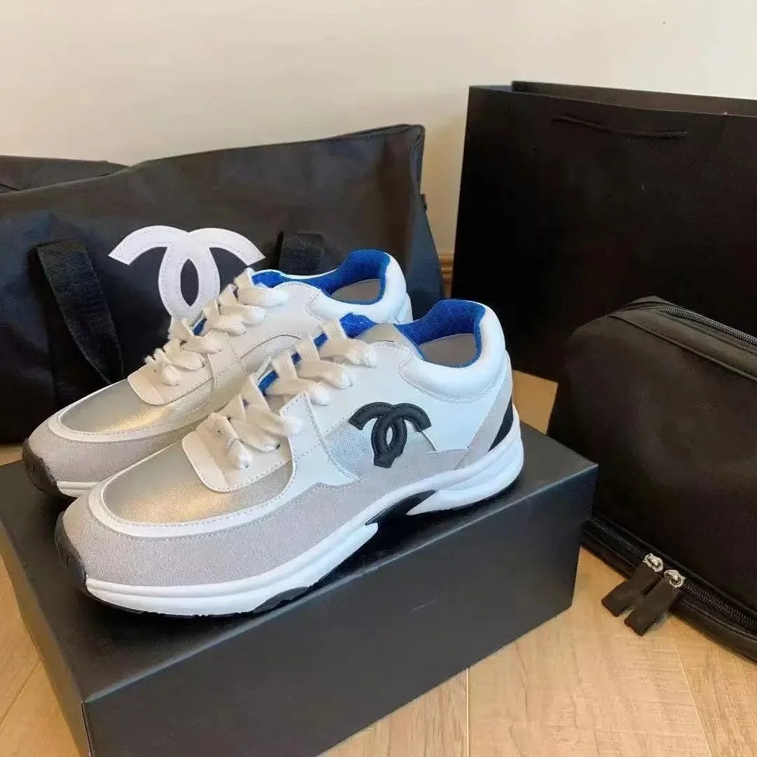 Chanel Sneakers Low-Top Logo-Appliqué Runner — 13