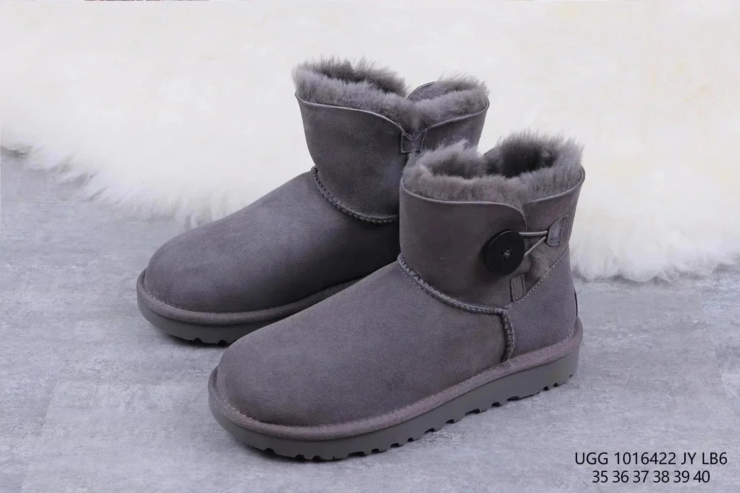 UGG Slippers Suede Slip-On with Braided Trim and Shearling Lining — 27
