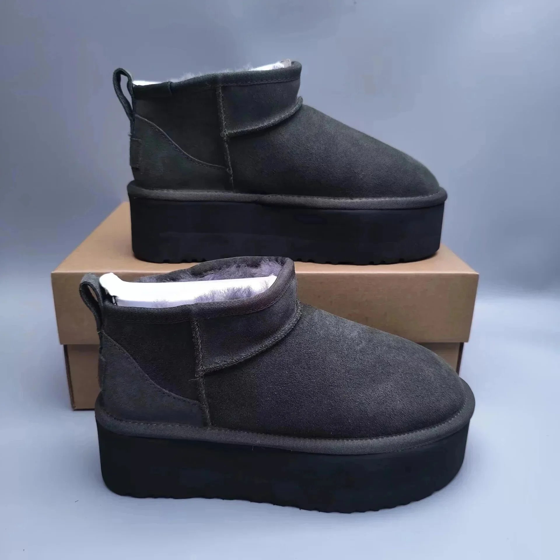 UGG Slippers Suede Slip-On with Braided Trim and Shearling Lining — 8