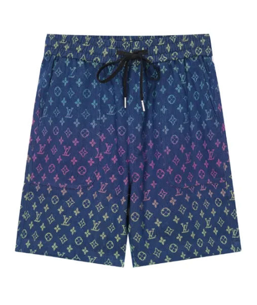 Louis Vuitton Monogram Embroidered Shorts Black - 15