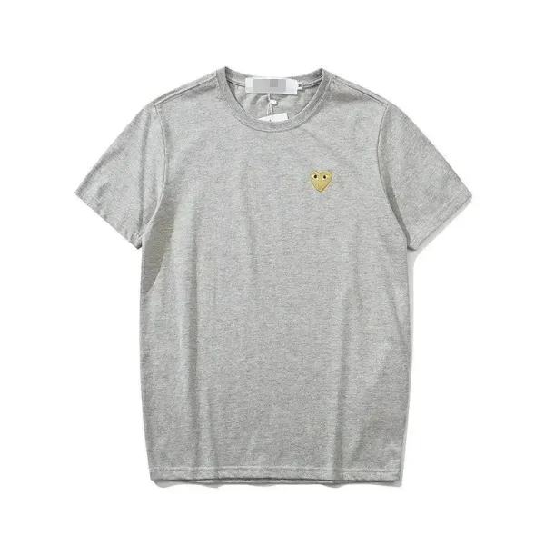 Comme des Garçons Play Heart Logo Gray T-Shirt - 1