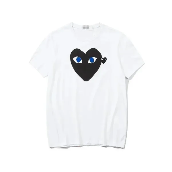 Play Comme des Garçons Heart Eyes White T-Shirt - 1