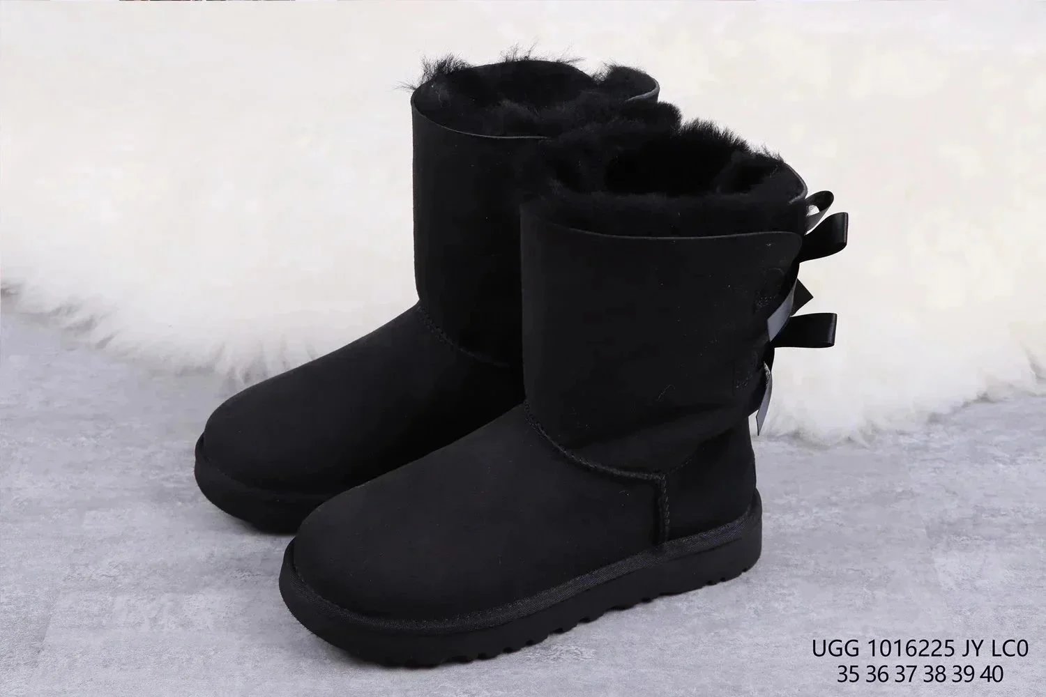 UGG Slippers Suede Slip-On with Braided Trim and Shearling Lining — 40