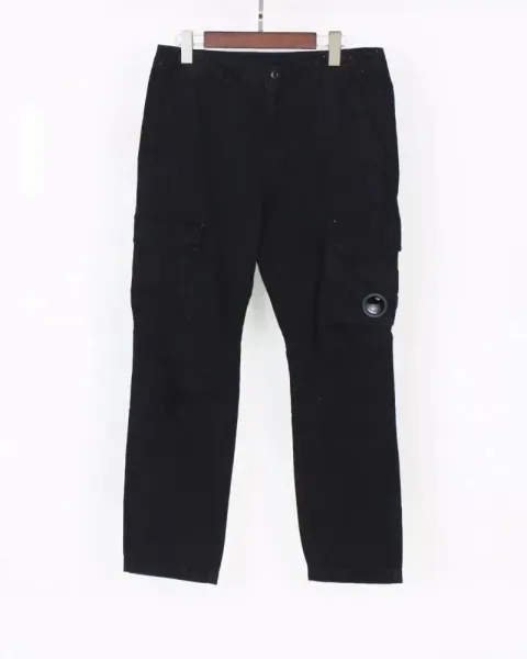 C.P. Company Goggle Pocket Cargo Pants Black - 1