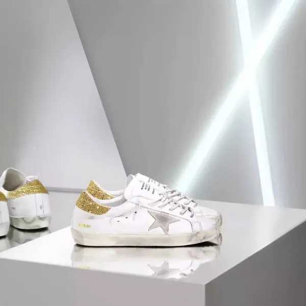 Golden Goose Superstar Glitter Silver Sneakers - 5
