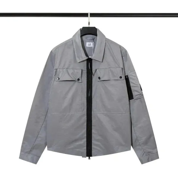 C.P. Company Goggle Jacket Gray Outerwear - 1