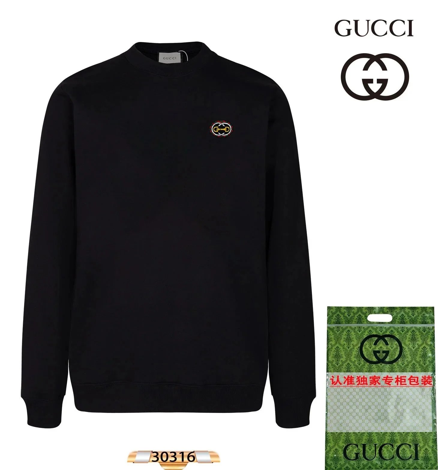 Gucci Hoodies & Sweatshirts Logo Graphic Crewneck Sweatshirt — 20