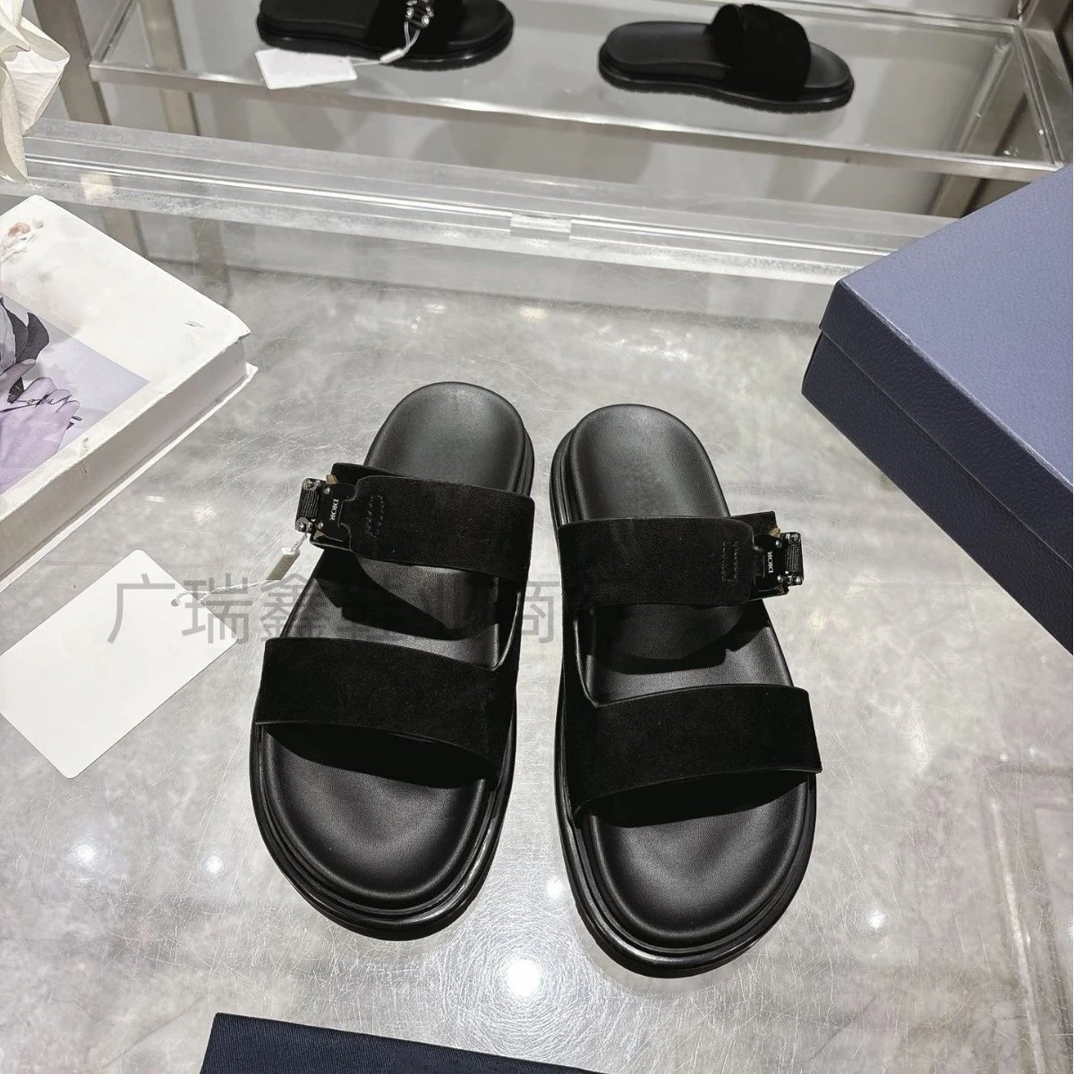 Dior Sandals Two-strap buckle slides image 1