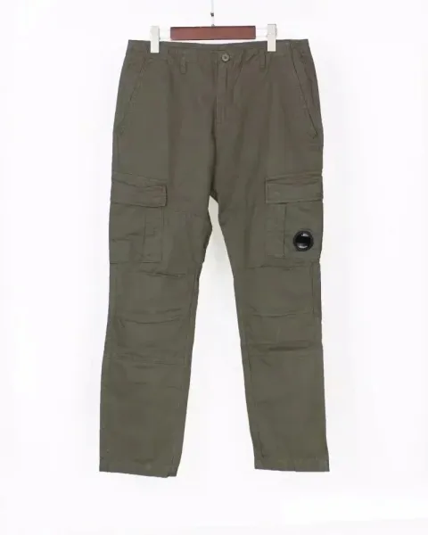 C.P. Company Goggle Pocket Cargo Pants Army Green Pants - 1