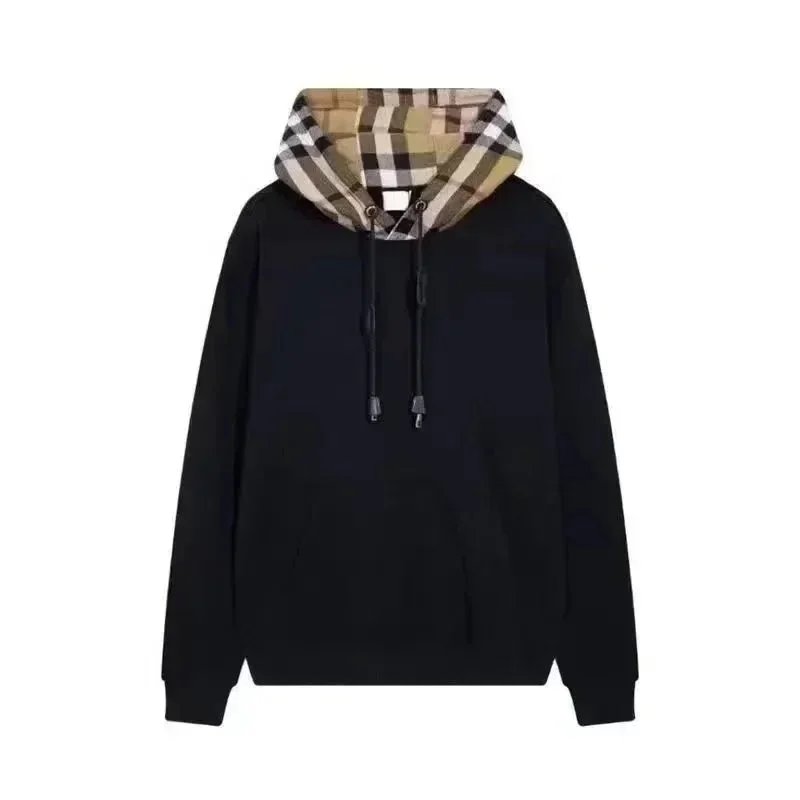 Burberry Hoodies & Sweatshirts Zip-Up Hooded Sweatshirt with Check Hood Lining — 35