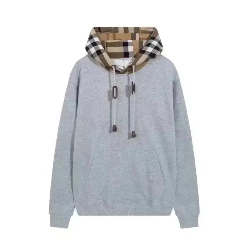 Burberry Hoodies & Sweatshirts Zip-Up Hooded Sweatshirt with Check Hood Lining — 36