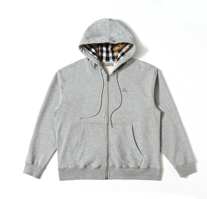 Burberry Collection of Hooded Sweatshirts with Logo and Check Pattern Details product photo 2