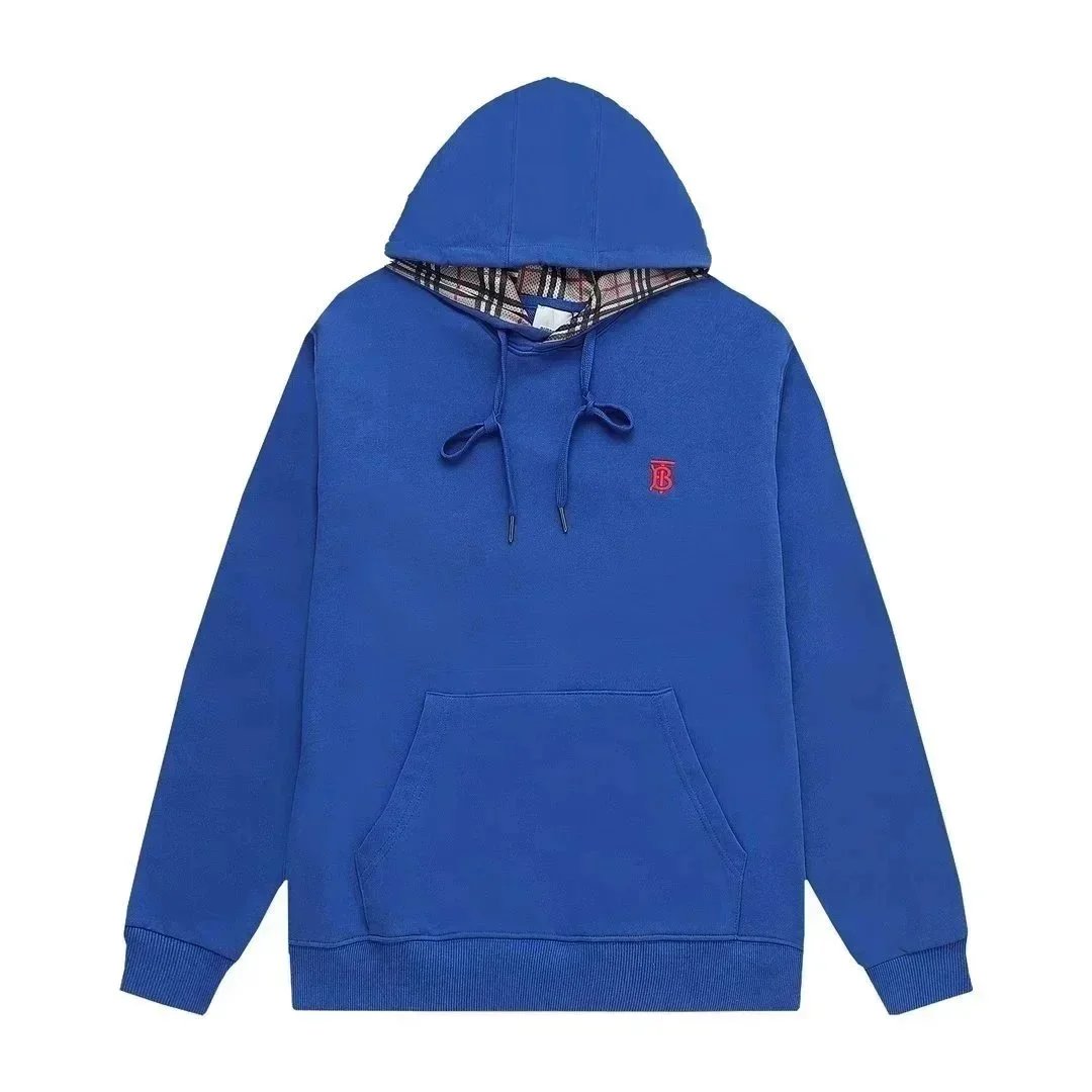 Burberry Hoodies & Sweatshirts Zip-Up Hooded Sweatshirt with Check Hood Lining — 15