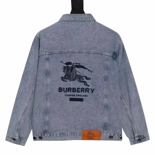 Burberry x Supreme Denim Jacket Light Wash Blue - 1