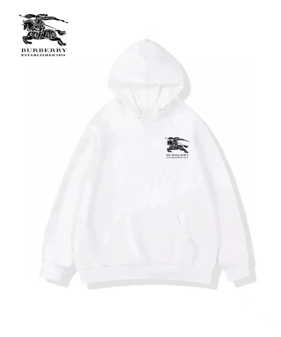 Burberry Hoodies & Sweatshirts Zip-Up Hooded Sweatshirt with Check Hood Lining — 26