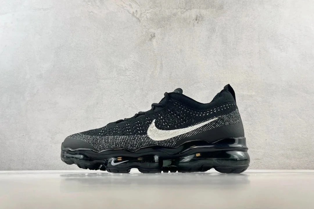 Green X version NK VaporMax 2023 Flyknit LINK height-increasing low-top casual sports running shoes