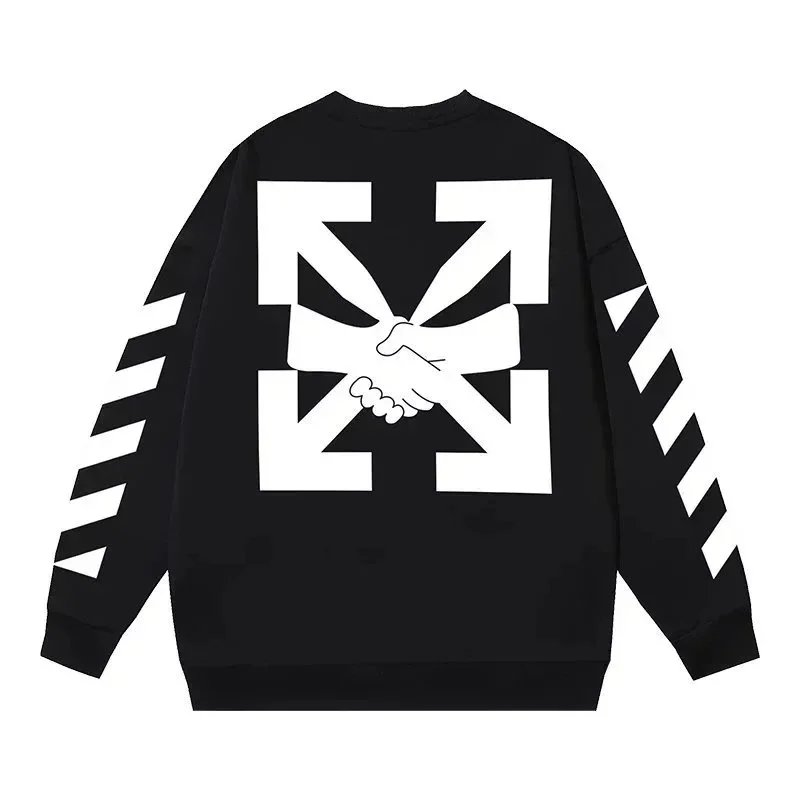 Off-White Painted Arrow Gray Hoodie - 13