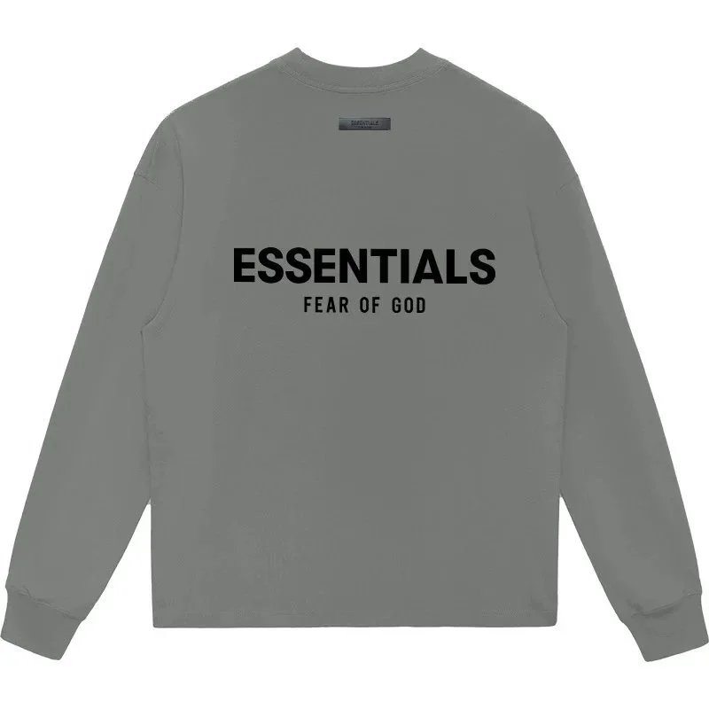 Fear of God Essentials Long Sleeve Tee Gray - 14