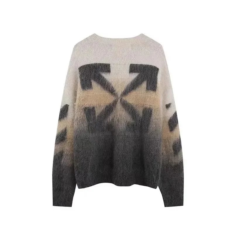Off-White Gradient Arrow Knit Sweater - 13