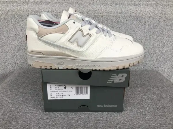 New Balance 550 White Gray Sneakers - 14