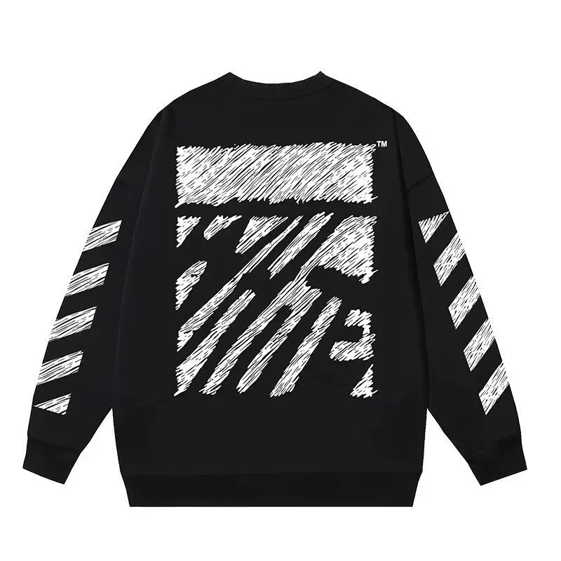 Off-White Painted Arrow Gray Hoodie - 6