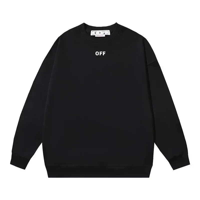 Off-White OFF Logo Crewneck Black Sweatshirt Hoodie - 1
