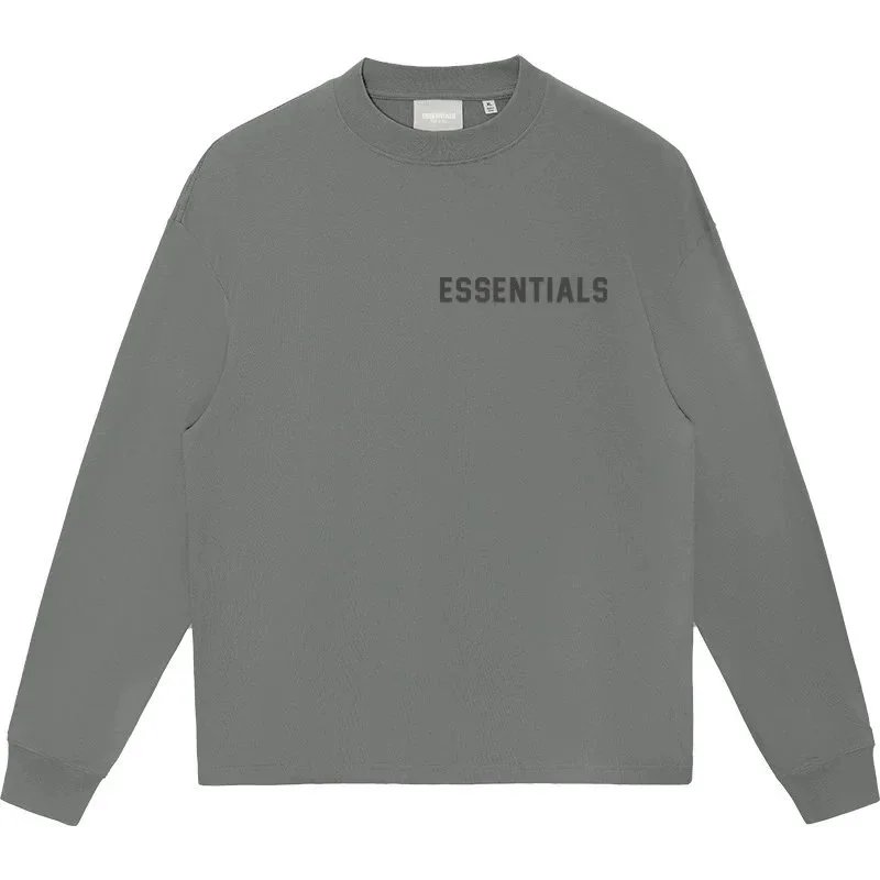 Fear of God Essentials Long Sleeve Tee Gray - 17