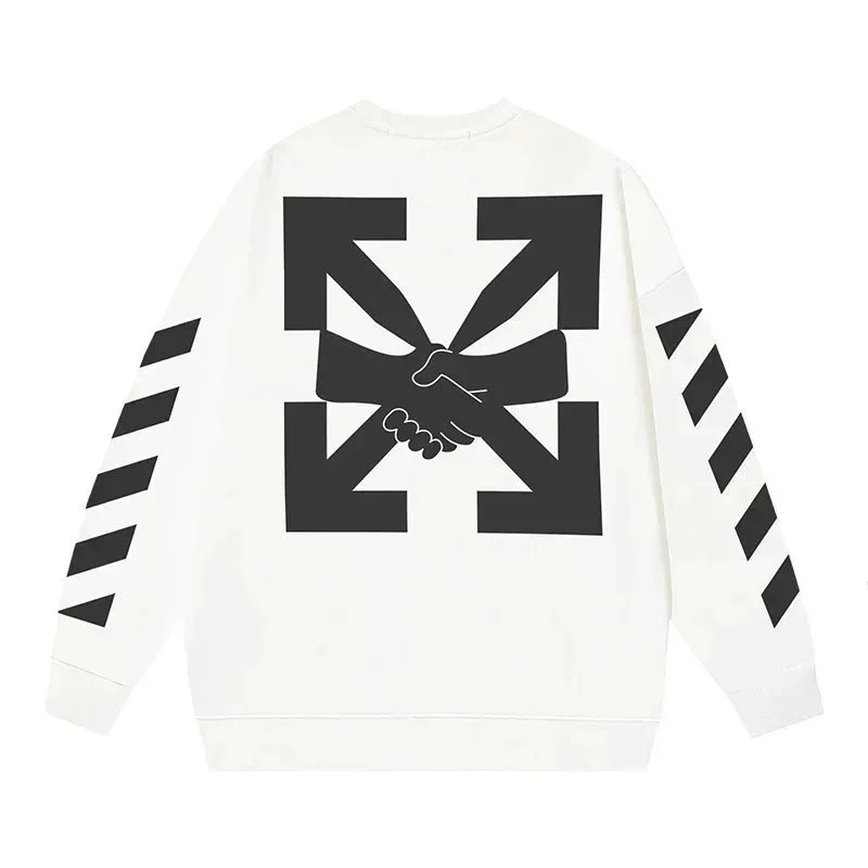 Off-White Painted Arrow Gray Hoodie - 14