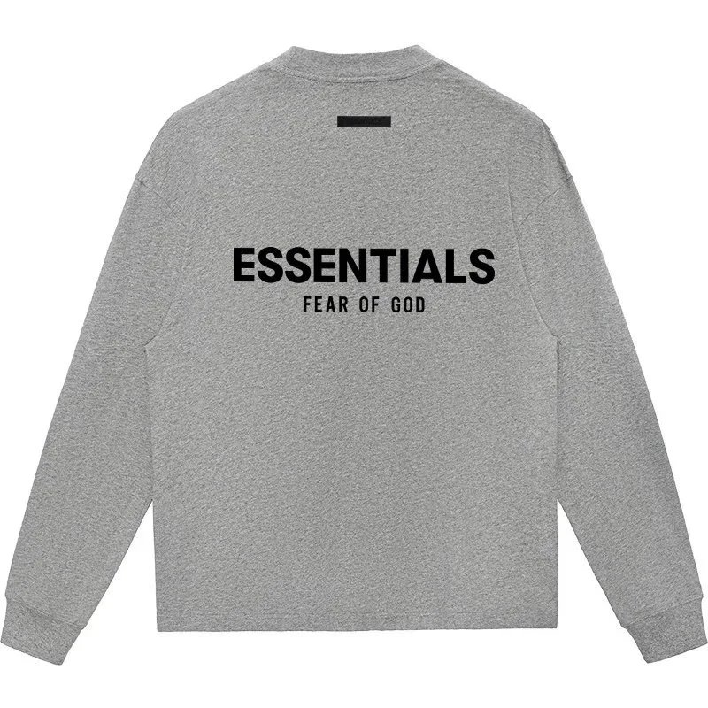 Fear of God Essentials Long Sleeve Tee Gray - 24