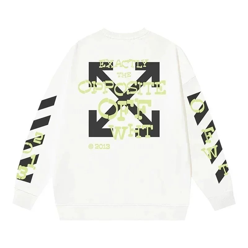 Off-White Painted Arrow Gray Hoodie - 5