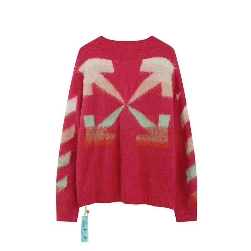Off-White Gradient Arrow Knit Sweater - 15