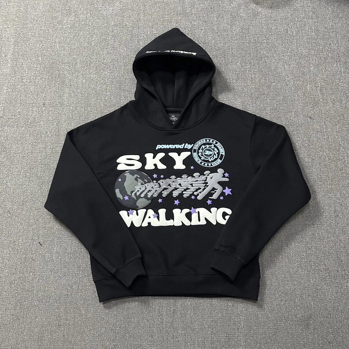 Broken Planet Space Trails Graphic Hoodie Black - 28