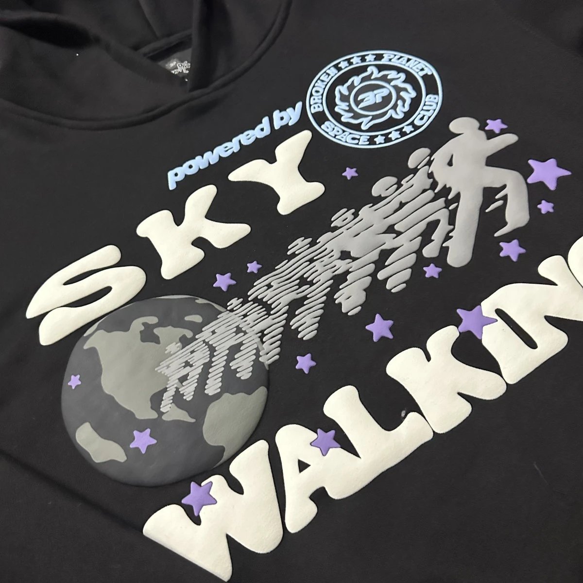 Broken Planet Space Trails Graphic Hoodie Black - 32