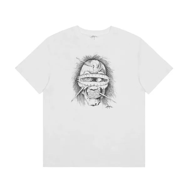 HUF Skull Punk T-Shirt White - 1