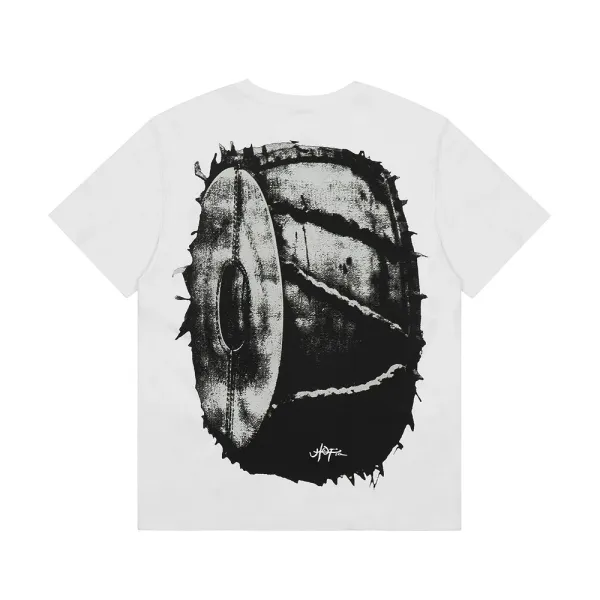 Off-White Drum Print White T-Shirt - 1