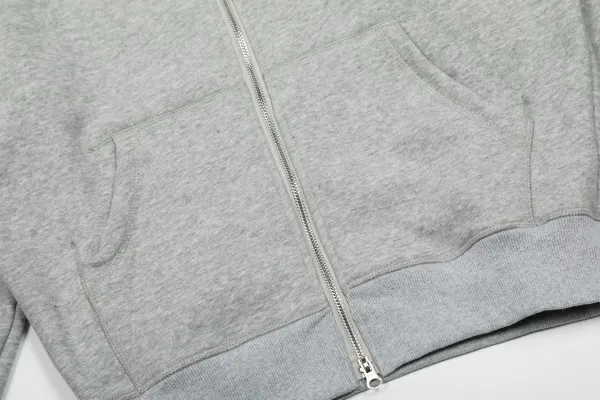 Design Oval Logo Zip-Up Hoodie Black - 36