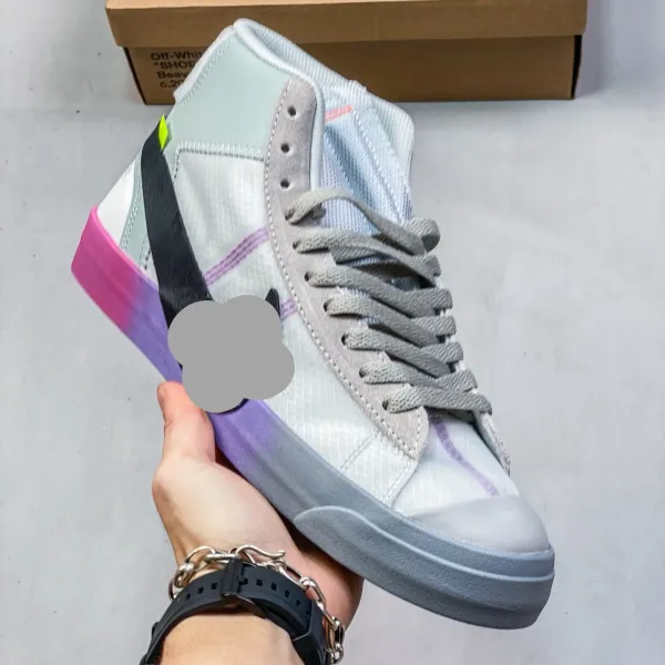 Off-White x Nike Blazer Mid 'The Ten' Multicolor Sneakers - 1