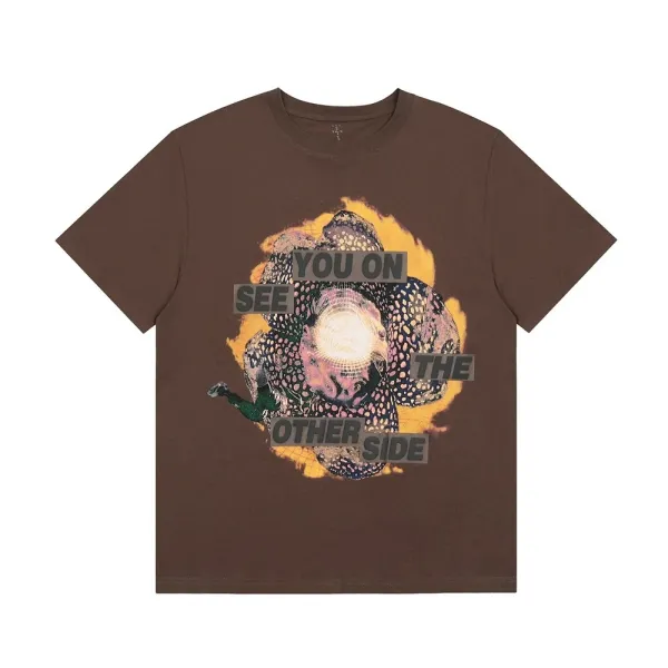 Travis Scott x Cactus Jack You On The Other Side Brown T-Shirt - 1
