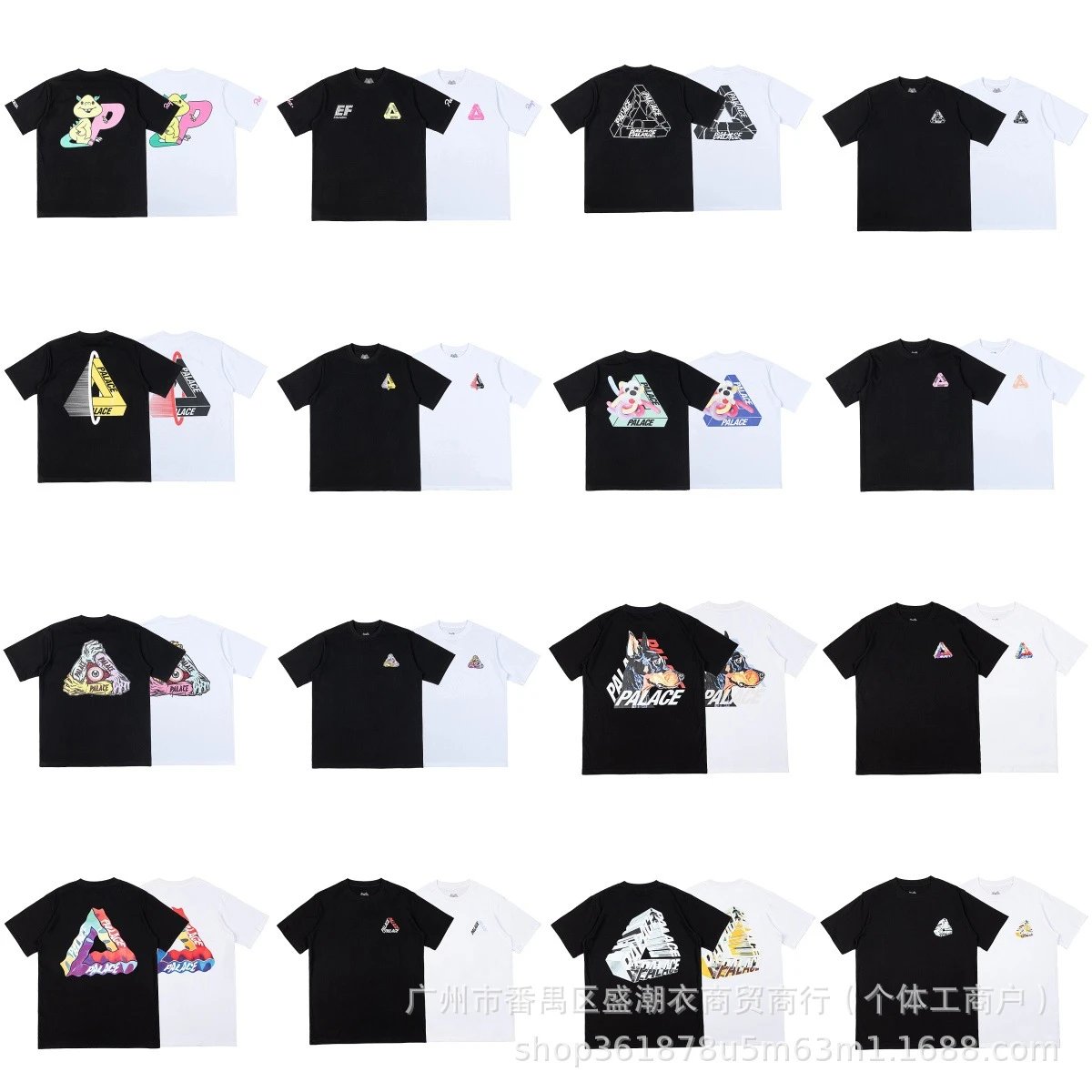 Triangular double yarn printed high-quality men's and women's casual short sleeved T-shirt