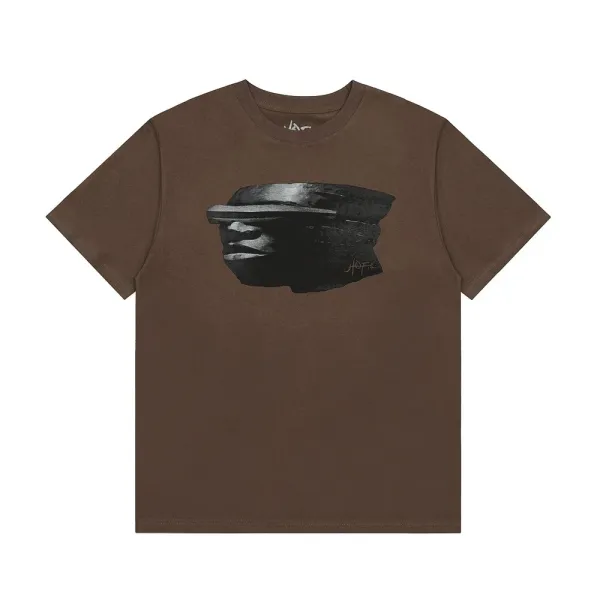 Off-White x Virgil Abloh Fragmented Face Brown T-Shirt - 1