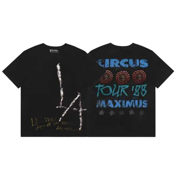 UTOPiA x Circus Maximus Live Tour 2023 Graphic Print White T-Shirt - 5