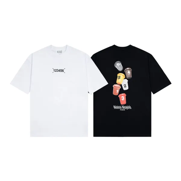 Design NEWVOGUE Graphic Print Black T-Shirt T-Shirts - 28