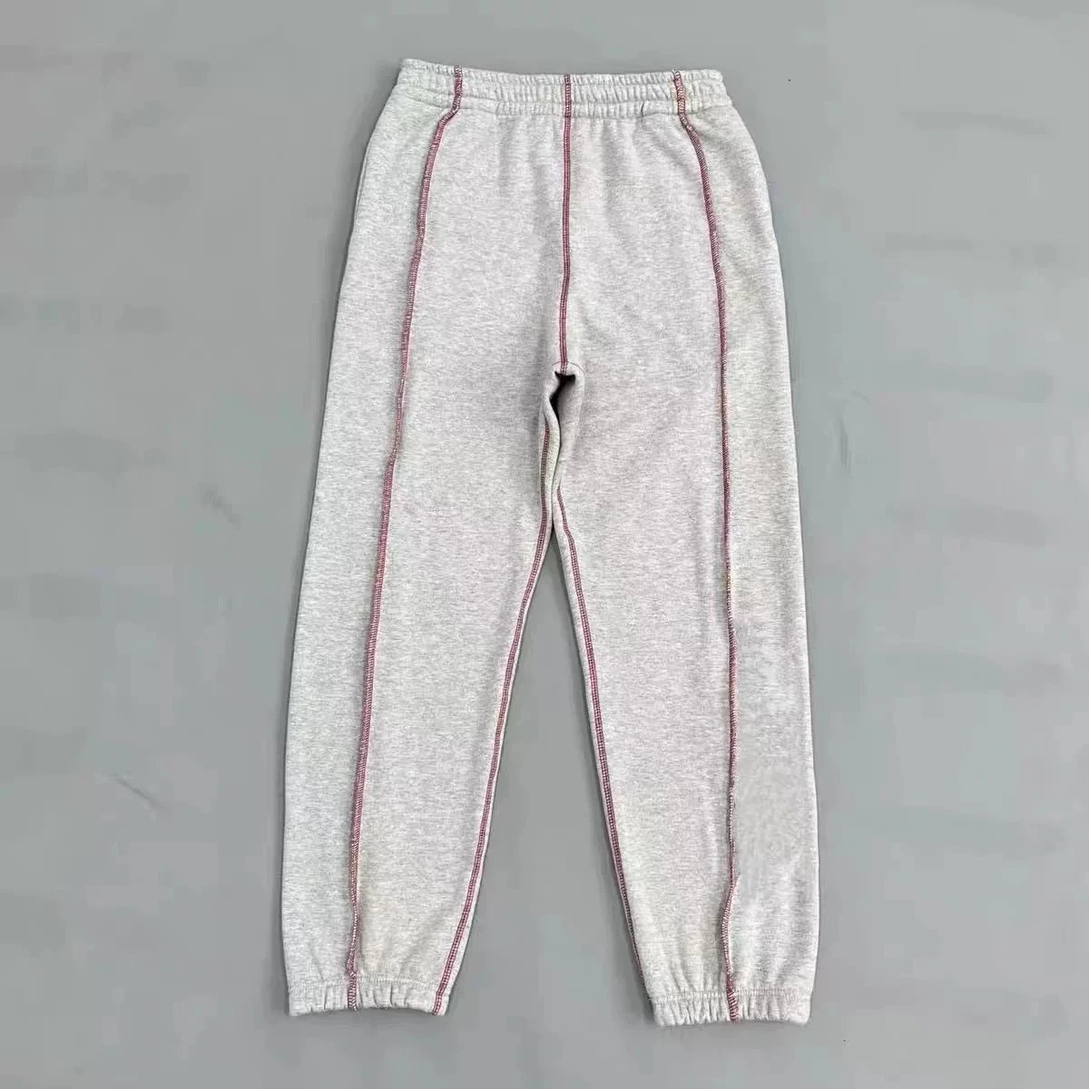 Contrast Stitch Pants / Grey