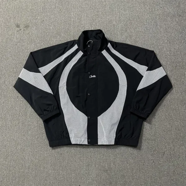 Celine Mesh Panel Windbreaker Black/White Jacket - 13