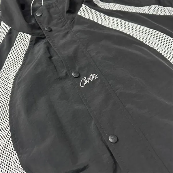Celine Mesh Panel Windbreaker Black/White Jacket - 16