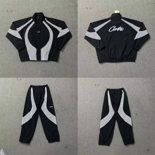 Celine Mesh Panel Windbreaker Black/White Jacket - 10